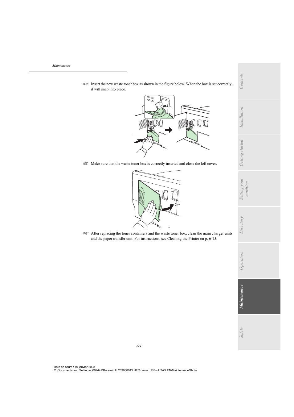 TA Triumph-Adler CLP 4524 User Manual | Page 121 / 162