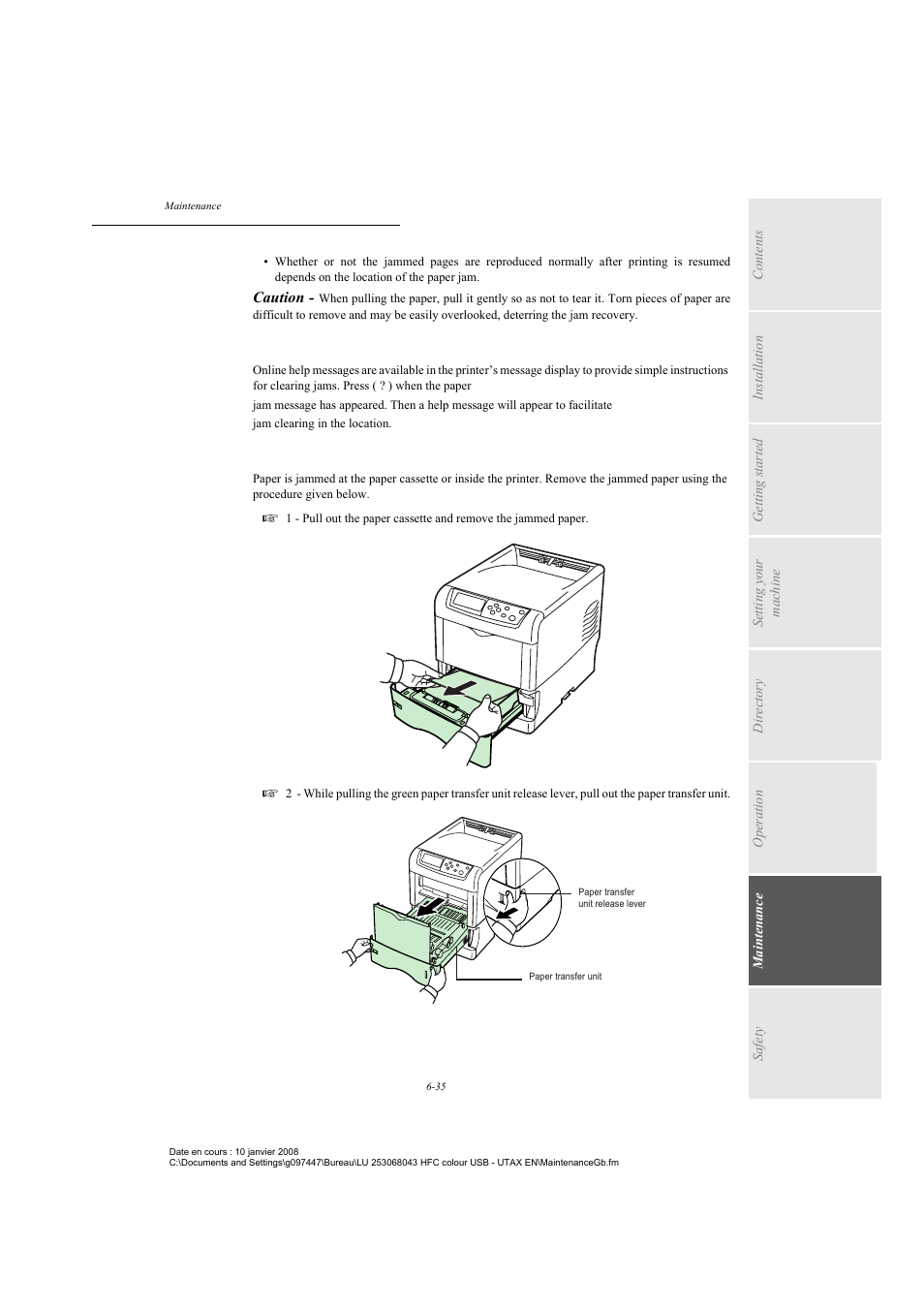 P. 6-35 | TA Triumph-Adler CLP 4524 User Manual | Page 147 / 162