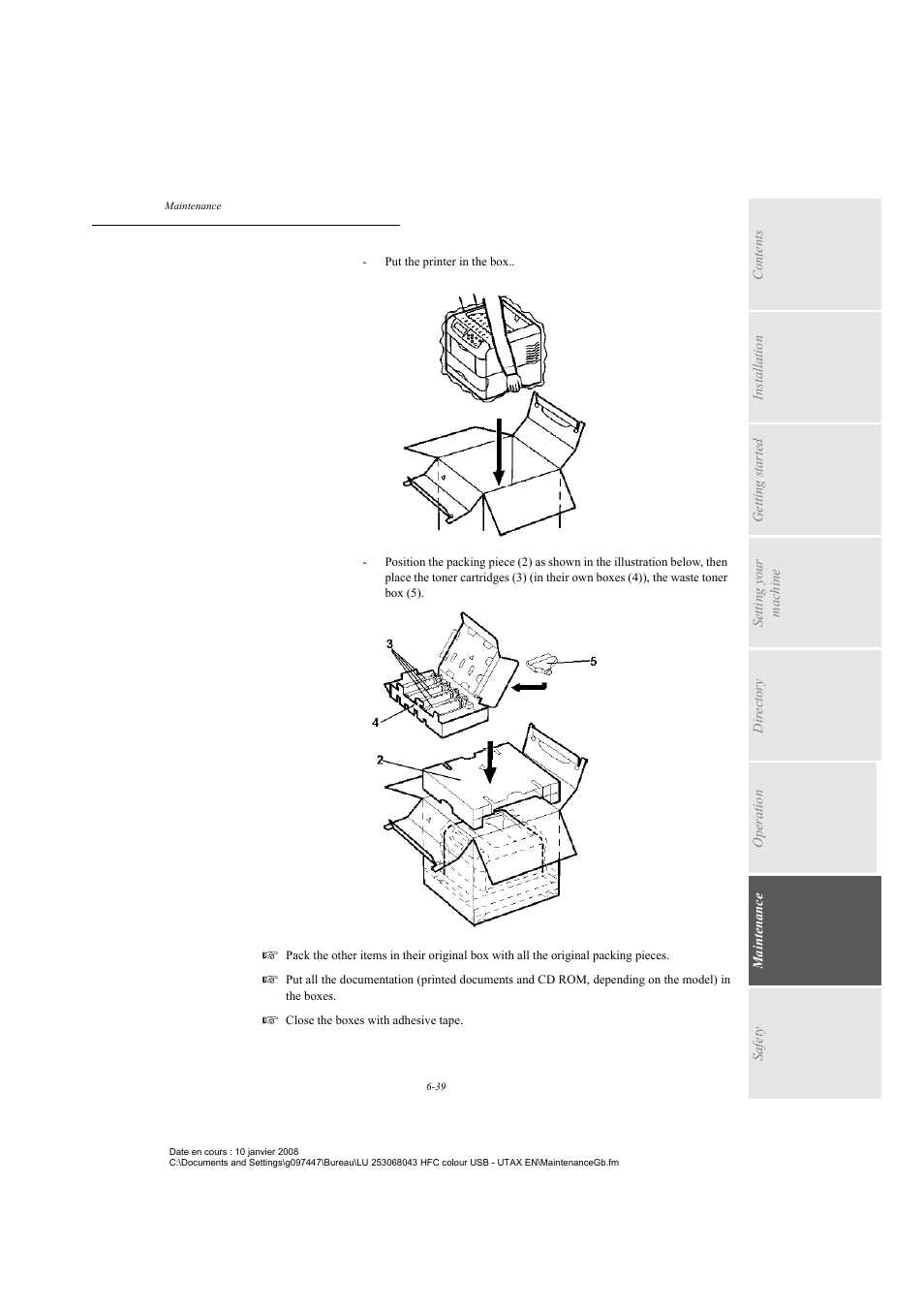 TA Triumph-Adler CLP 4524 User Manual | Page 151 / 162
