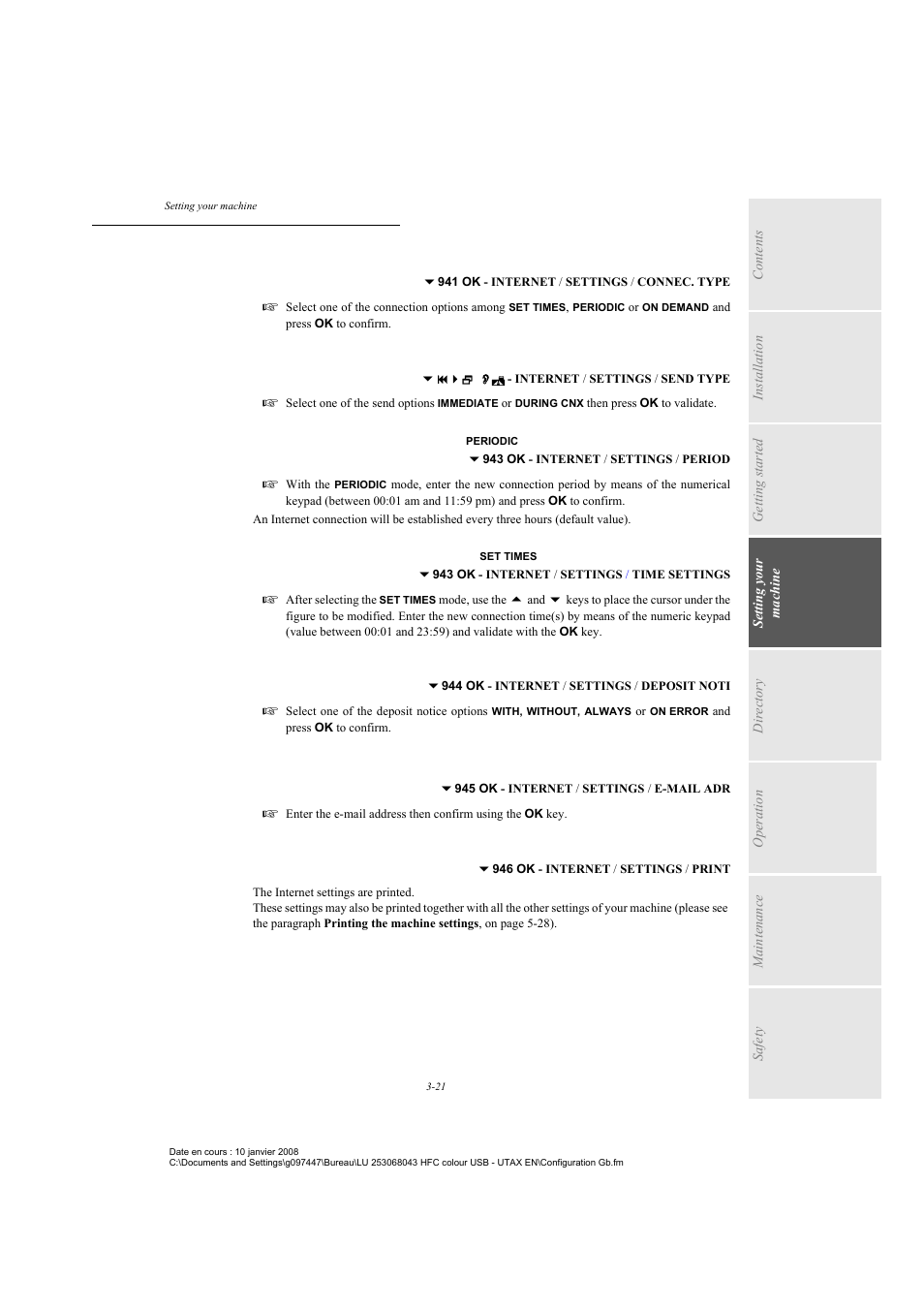 TA Triumph-Adler CLP 4524 User Manual | Page 59 / 162
