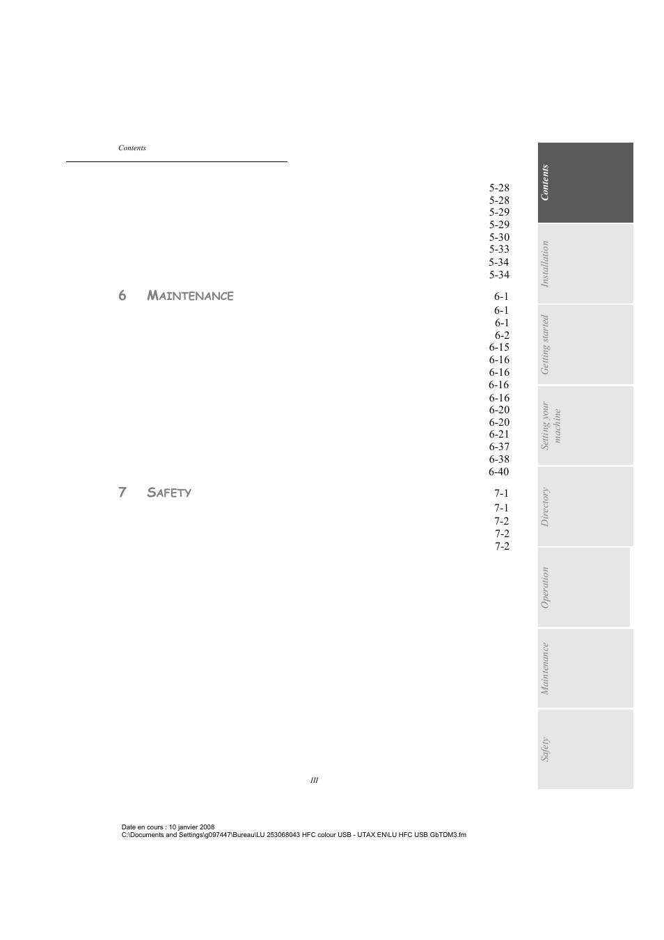 TA Triumph-Adler CLP 4524 User Manual | Page 7 / 162