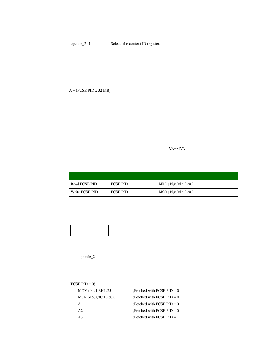 Fcse pid register | Digi NS9215 User Manual | Page 103 / 517