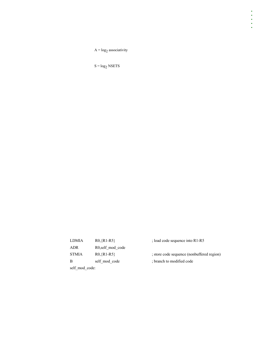 Noncachable instruction fetches, Self-modifying code | Digi NS9215 User Manual | Page 133 / 517