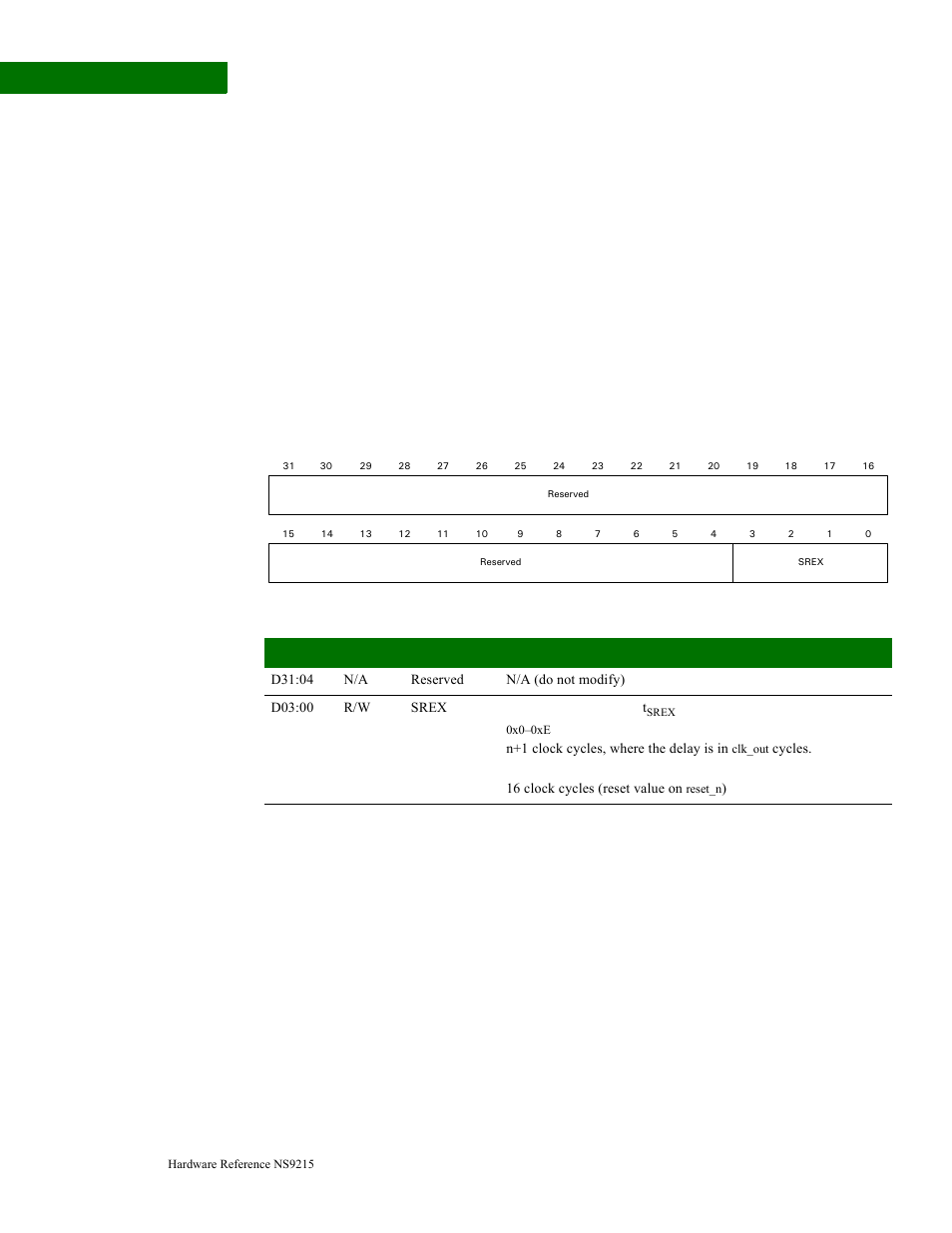 Dynamic memory self-refresh exit time register | Digi NS9215 User Manual | Page 240 / 517