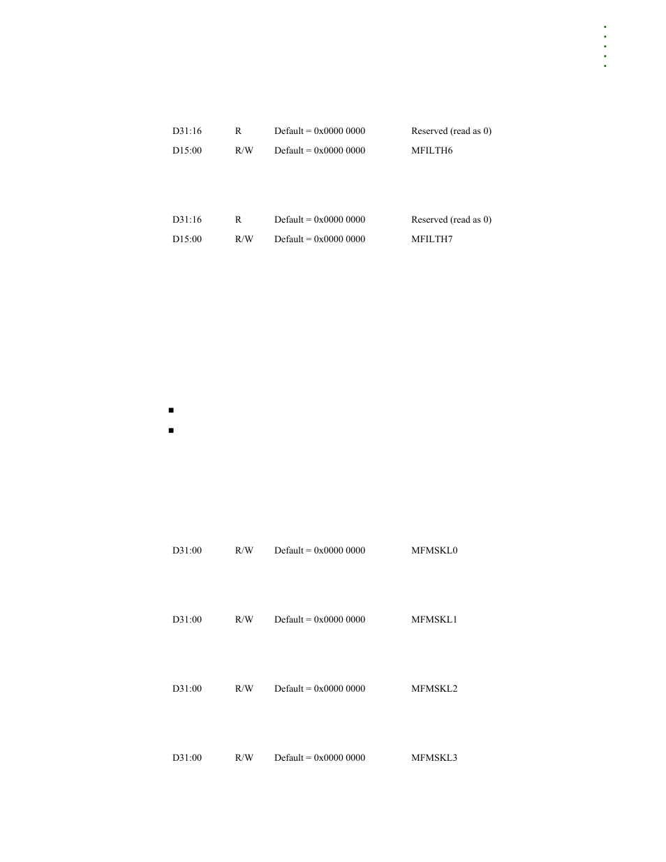 Multicast address mask registers | Digi NS9215 User Manual | Page 329 / 517