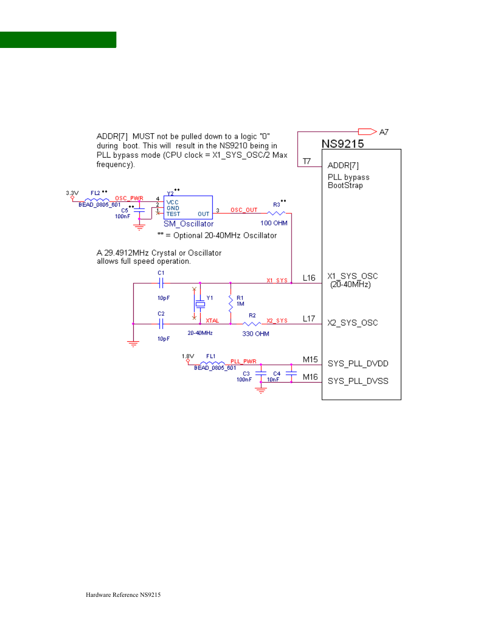 System clock drawing | Digi NS9215 User Manual | Page 44 / 517