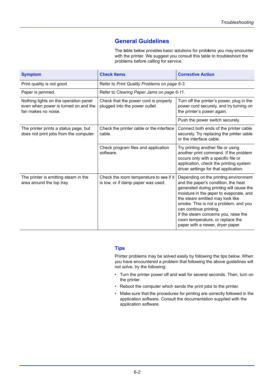 General guidelines, Tips, General guidelines -2 | TA Triumph-Adler CLP 4721 User Manual | Page 159 / 197