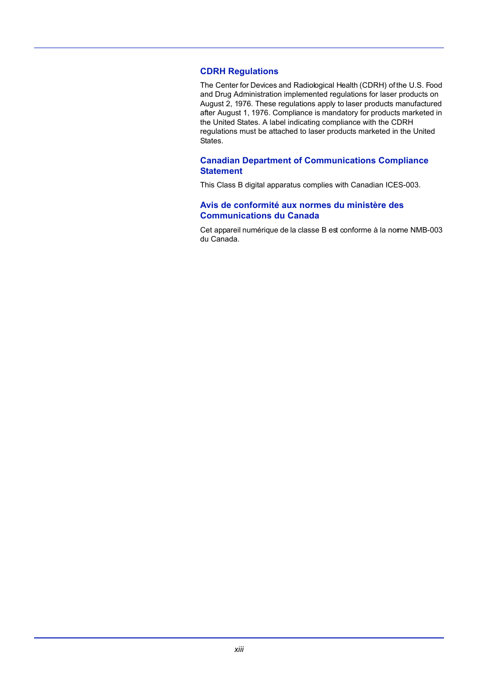 Cdrh regulations | TA Triumph-Adler CLP 4721 User Manual | Page 16 / 197