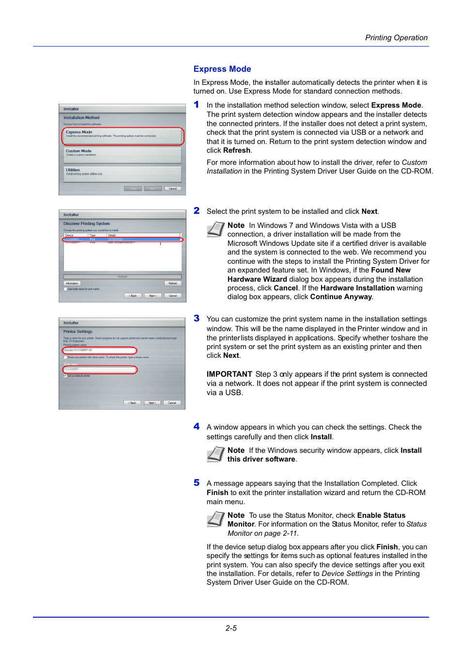 Express mode | TA Triumph-Adler CLP 4721 User Manual | Page 30 / 197