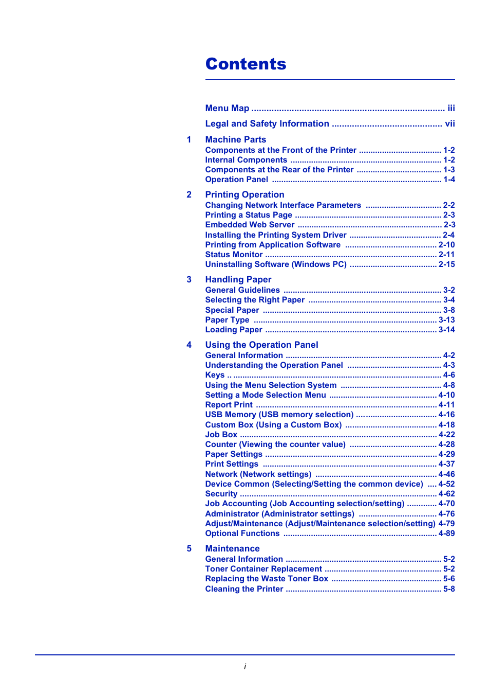 TA Triumph-Adler CLP 4721 User Manual | Page 4 / 197