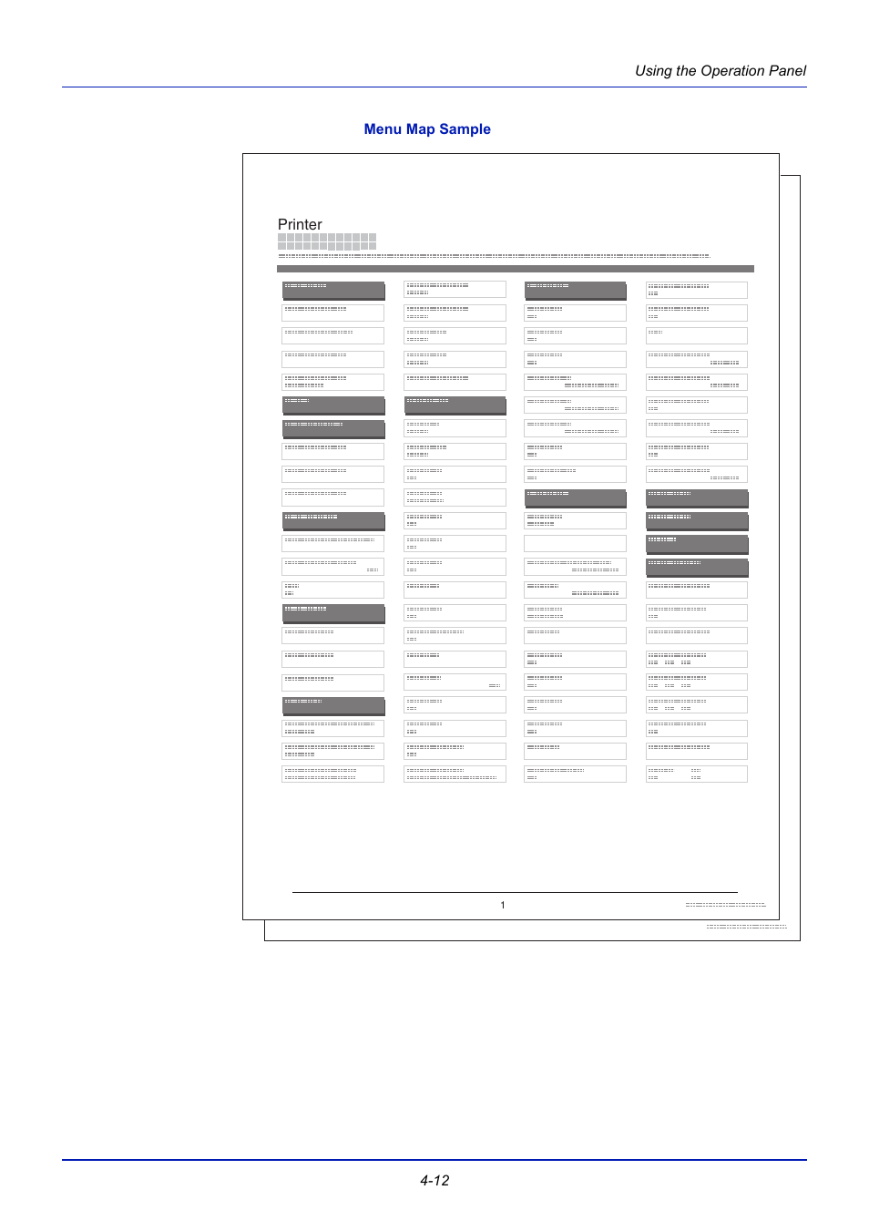 Menu map sample, Menu map | TA Triumph-Adler CLP 4721 User Manual | Page 71 / 197