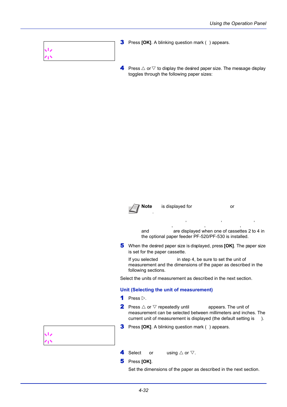 Unit (selecting the unit of measurement) | TA Triumph-Adler CLP 4721 User Manual | Page 91 / 197