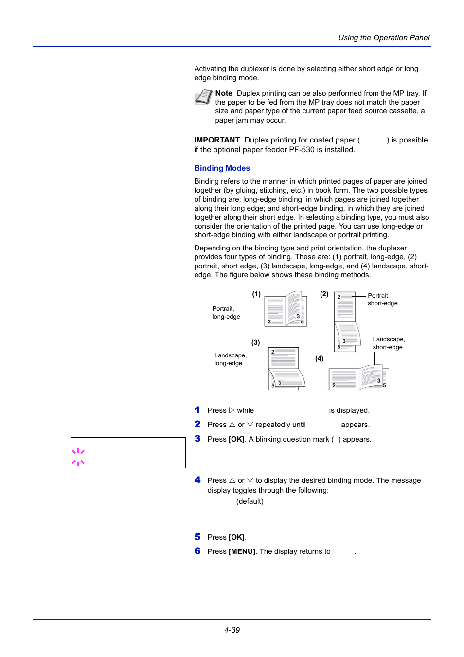 Binding modes | TA Triumph-Adler CLP 4721 User Manual | Page 98 / 197