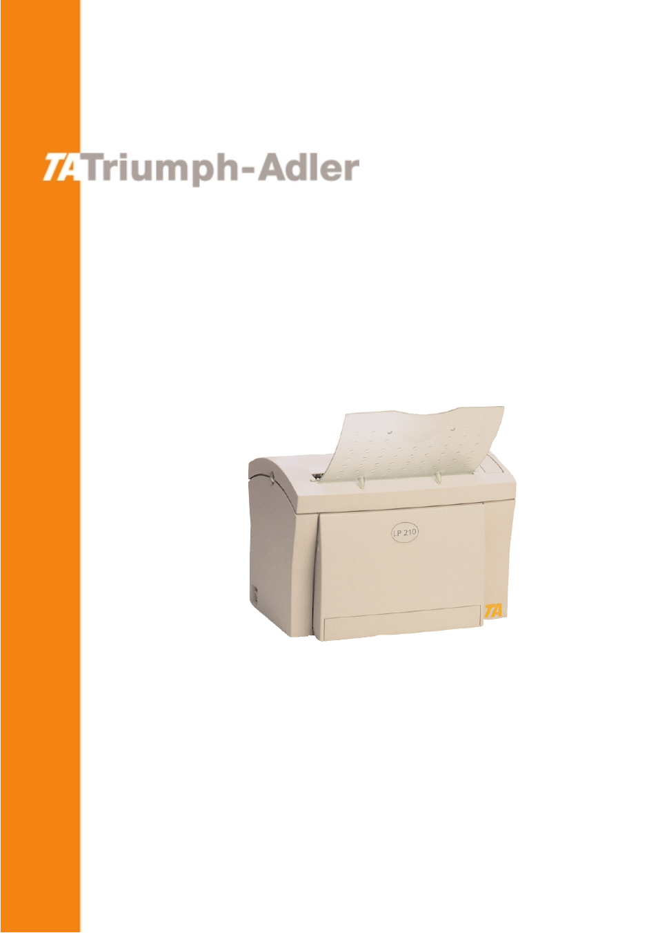 TA Triumph-Adler LP 210 User Manual | 162 pages