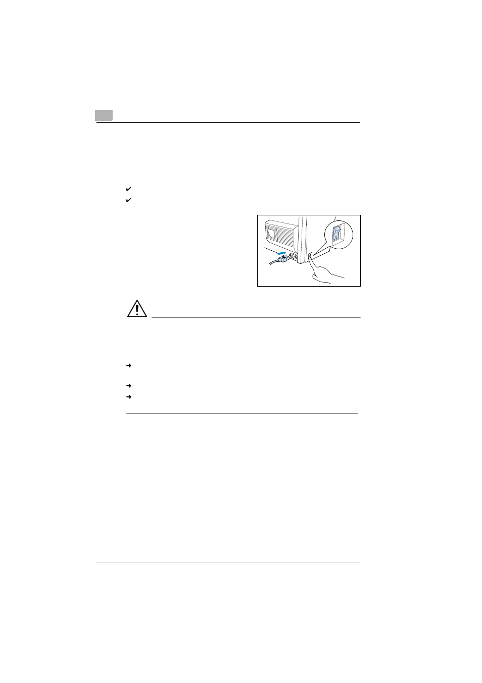 Connecting the power cable, Connecting the power cable -12 | TA Triumph-Adler LP 210 User Manual | Page 28 / 162