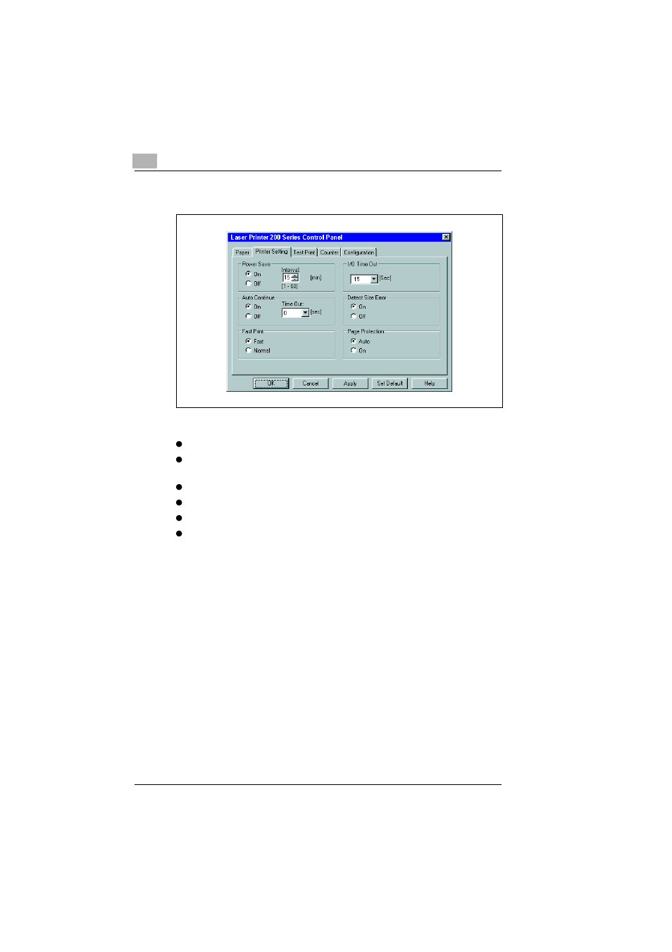 4 printer setting index card, Printer setting index card -8 | TA Triumph-Adler LP 210 User Manual | Page 68 / 162