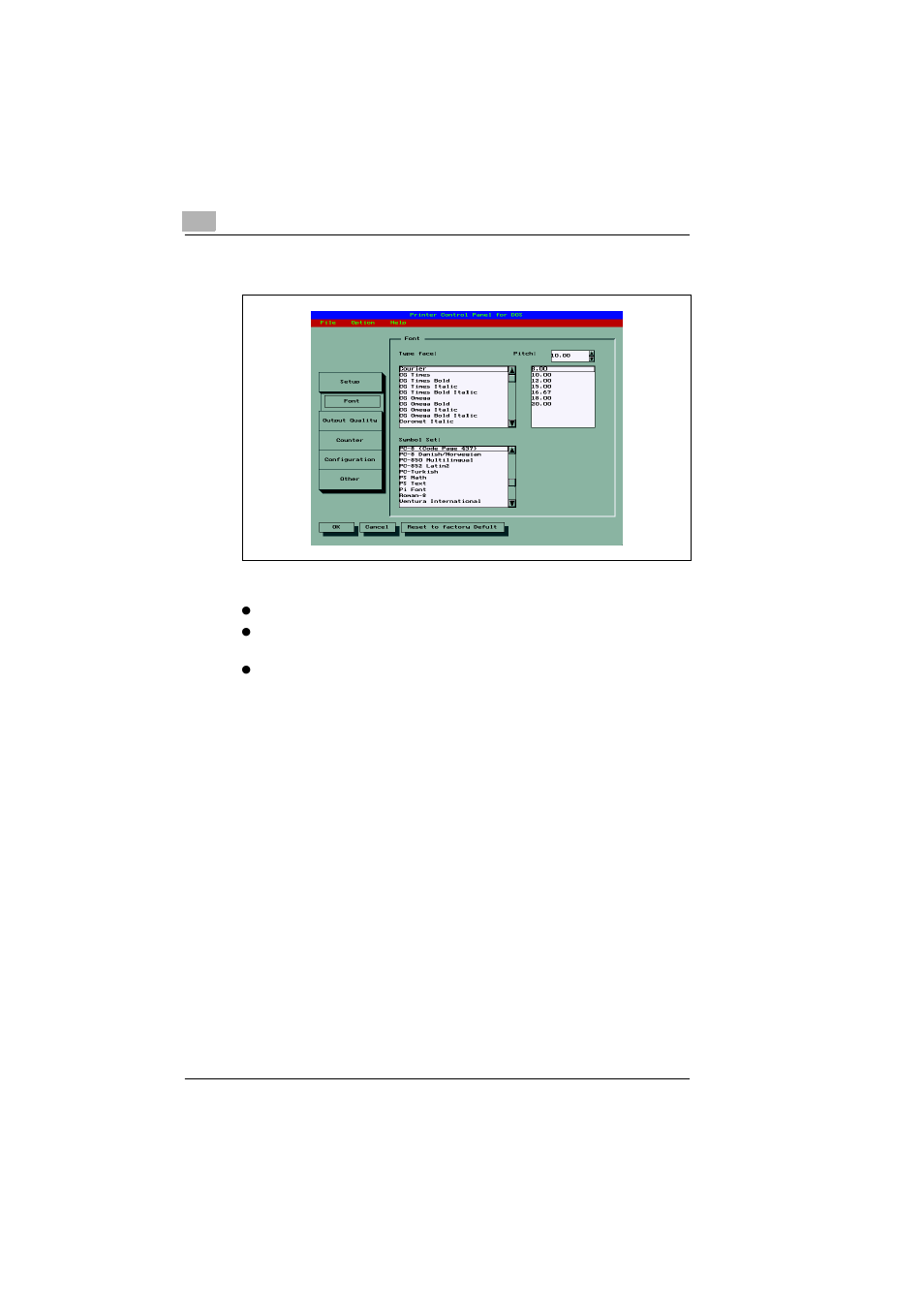 4 font panel, Font panel -12 | TA Triumph-Adler LP 210 User Manual | Page 86 / 162