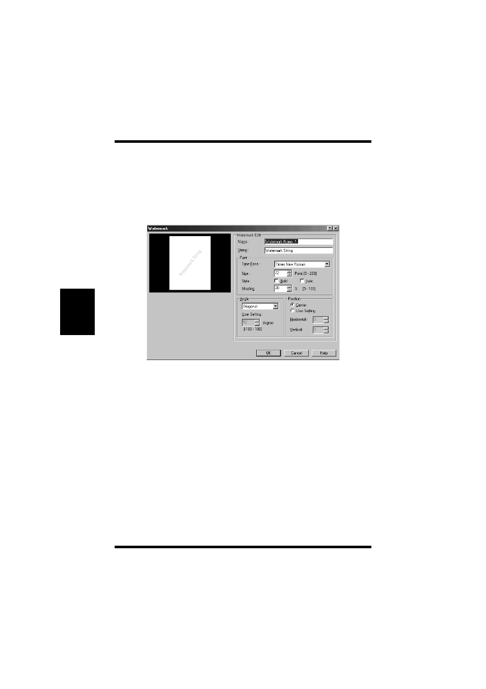 To remove a watermark from the list, To add a watermark, 46 using the pcl printer driver | TA Triumph-Adler LP 218 User Manual | Page 129 / 237