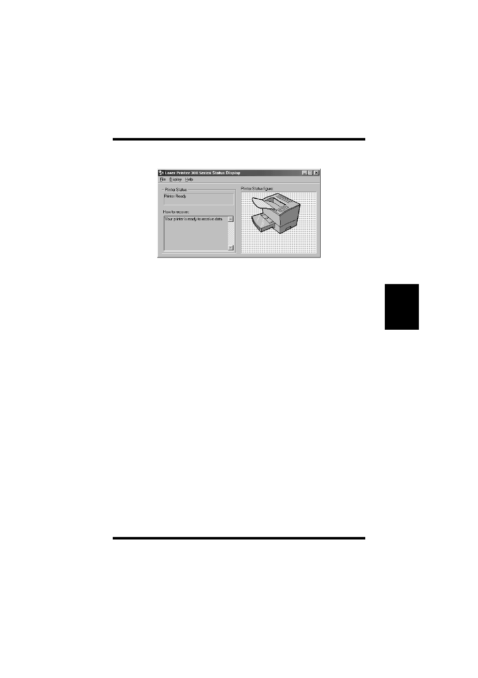 Using the status display, Printer status, How to recover | Printer status figure, Using the status display -61 | TA Triumph-Adler LP 218 User Manual | Page 144 / 237