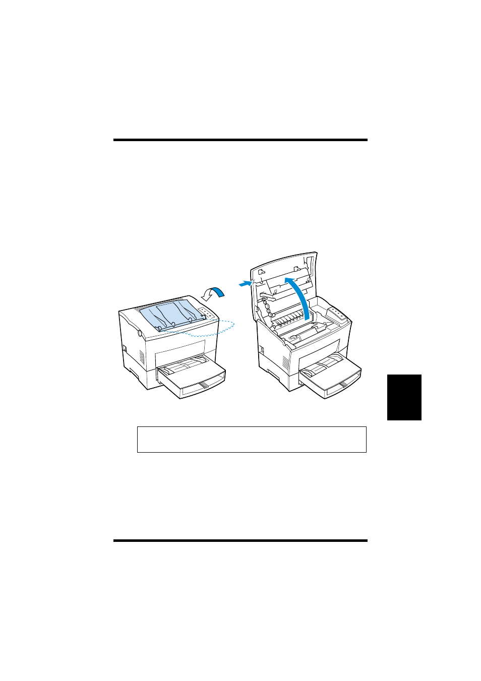 Clearing a paper misfeed, Inside the printer, Clearing a paper misfeed -1 | Inside the printer -1 | TA Triumph-Adler LP 218 User Manual | Page 182 / 237
