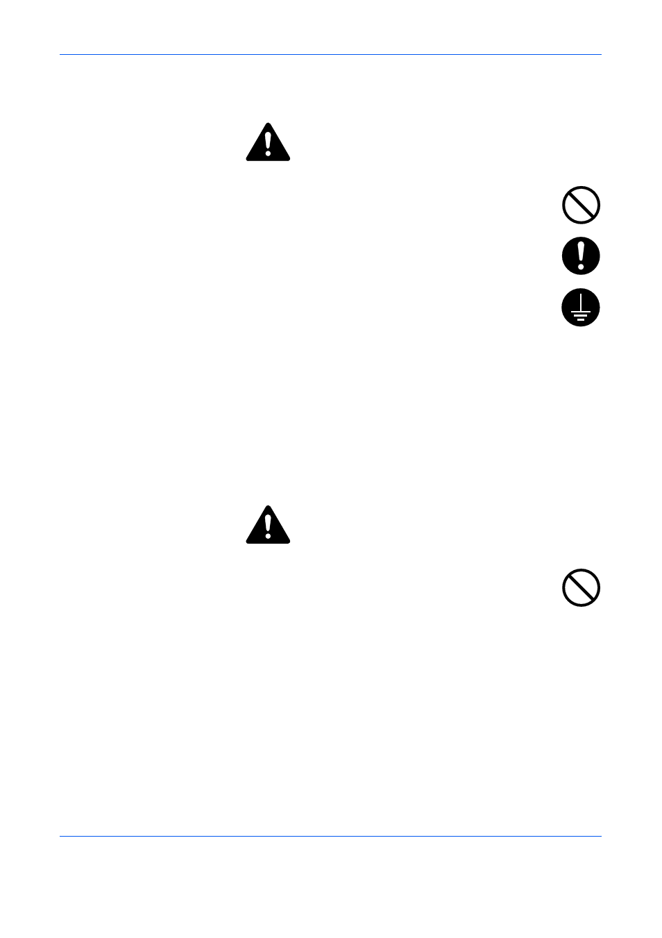 Power supply/grounding the machine warning, Handling of plastic bags warning | TA Triumph-Adler LP 4022 User Manual | Page 16 / 61
