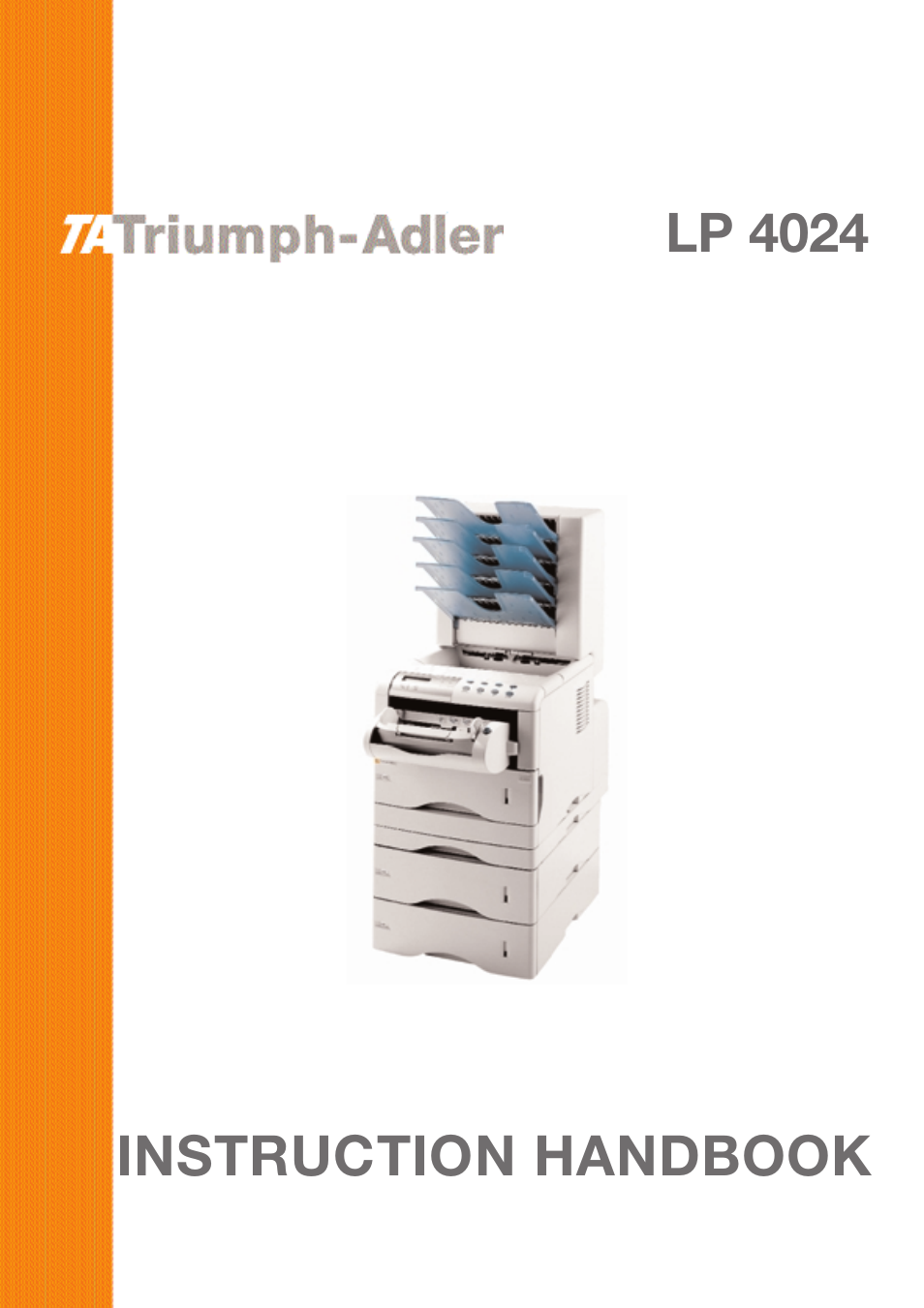 TA Triumph-Adler LP 4024 User Manual | 282 pages