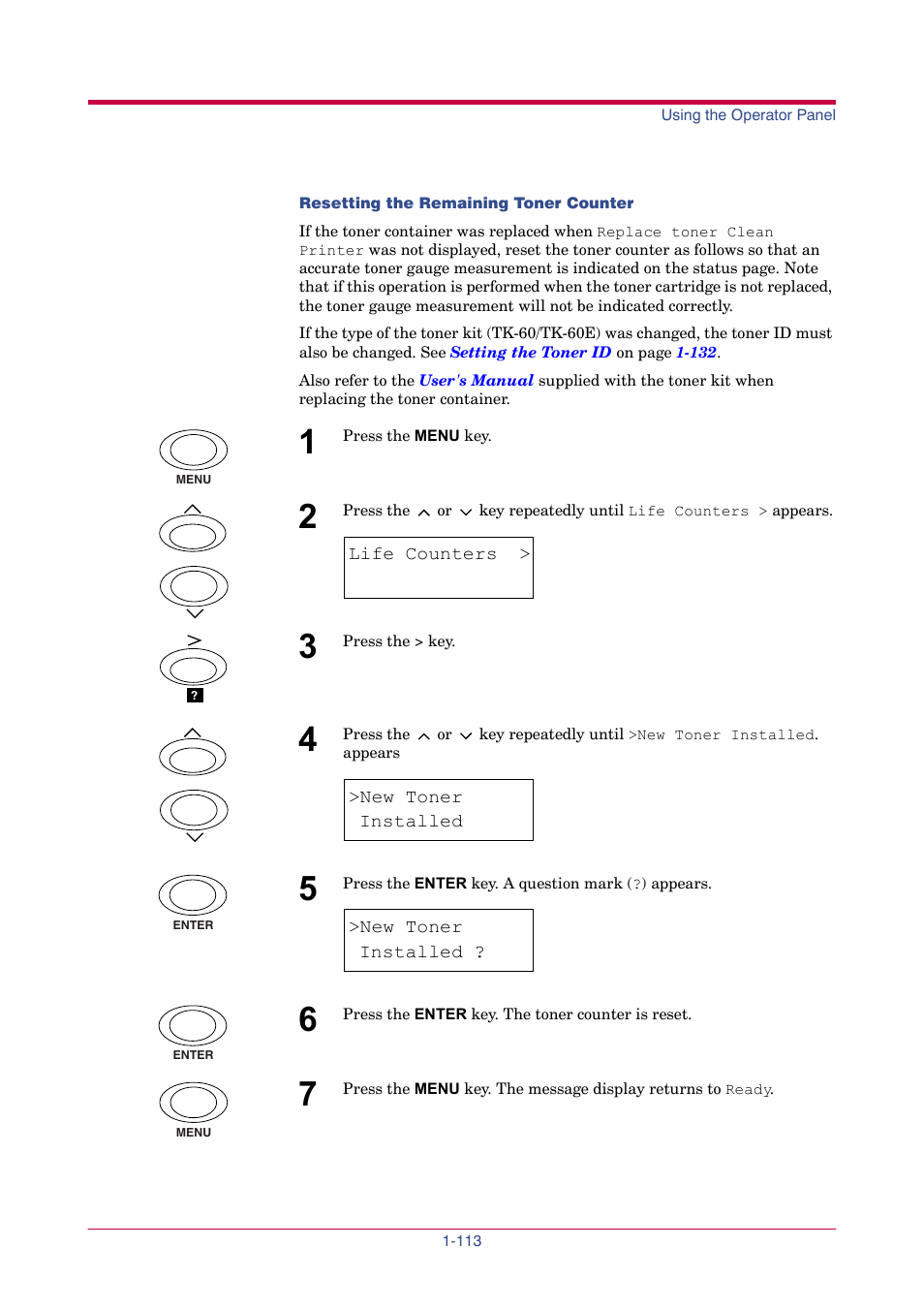 New toner, Installed | TA Triumph-Adler LP 4024 User Manual | Page 128 / 282