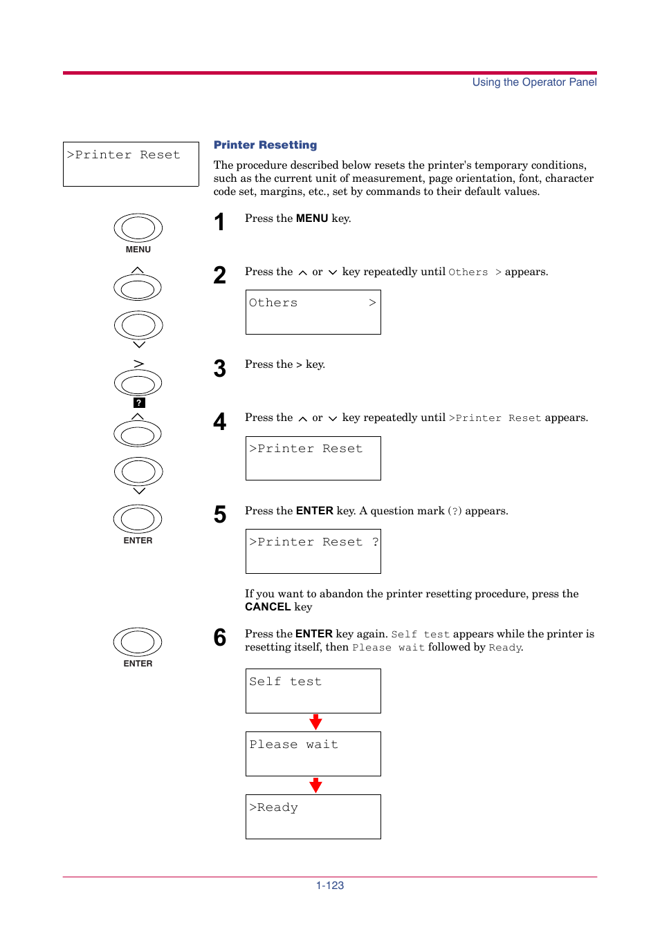 Printer reset | TA Triumph-Adler LP 4024 User Manual | Page 138 / 282