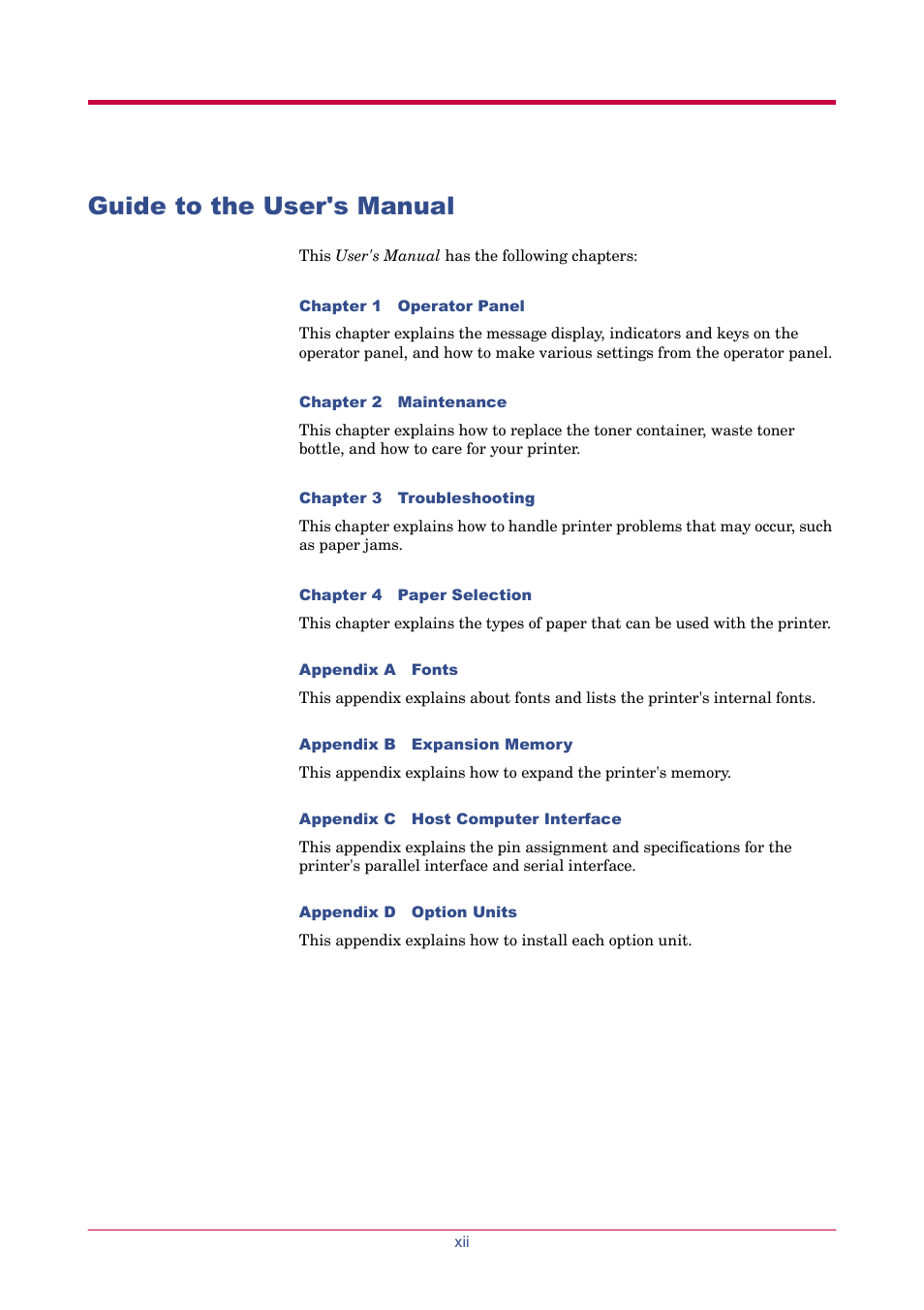 Guide to the user's manual | TA Triumph-Adler LP 4024 User Manual | Page 14 / 282