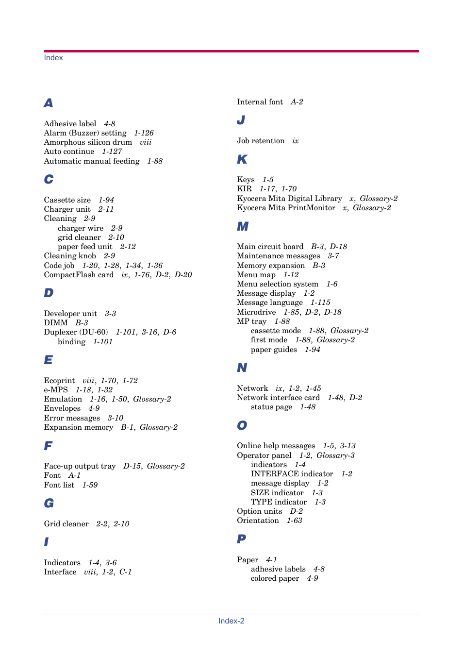 TA Triumph-Adler LP 4024 User Manual | Page 243 / 282