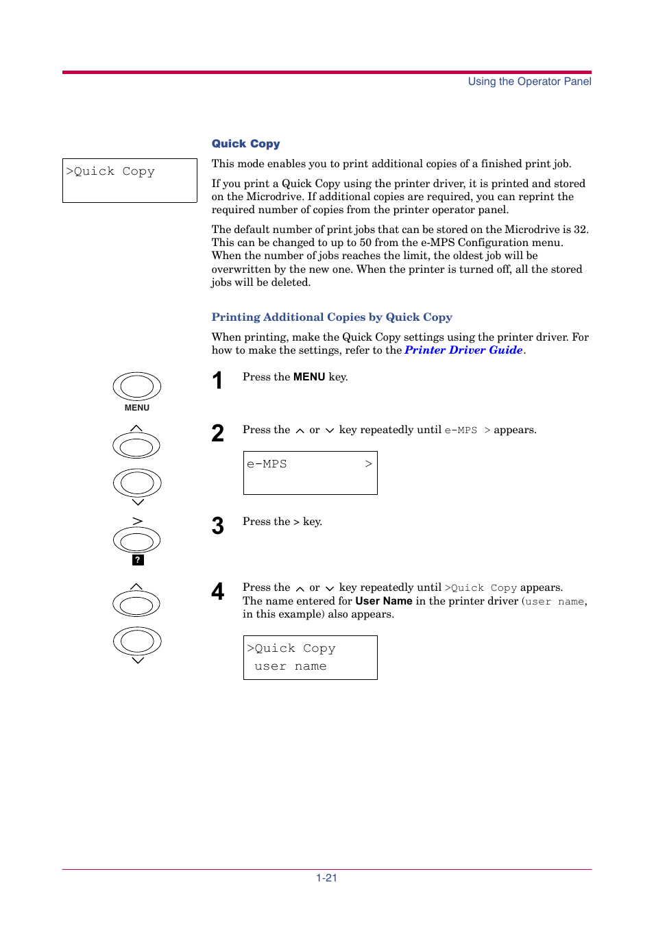 Quick copy | TA Triumph-Adler LP 4024 User Manual | Page 36 / 282