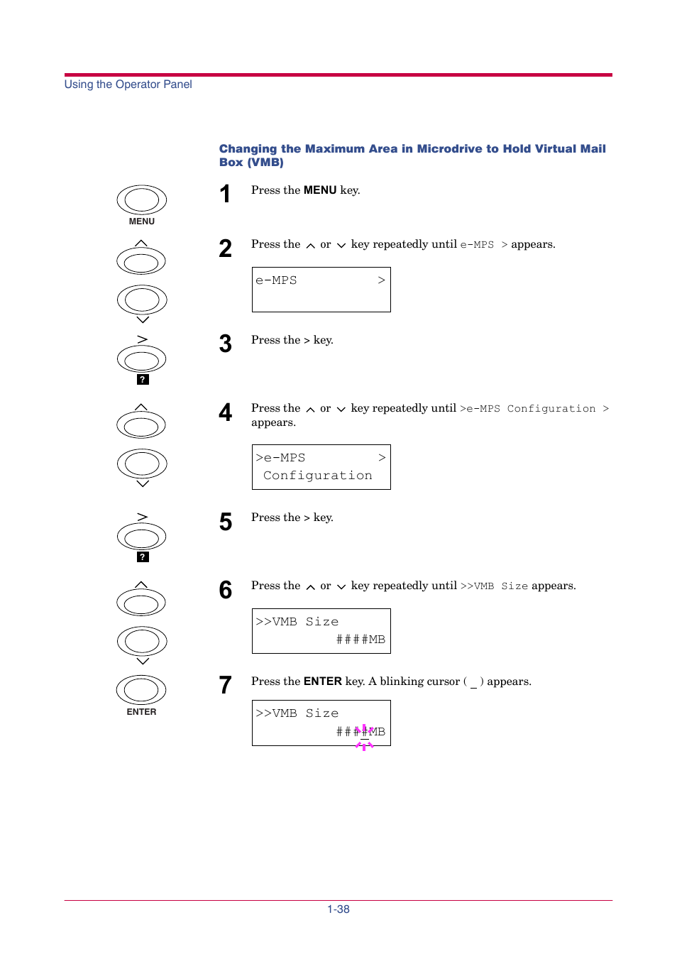 Vmb size | TA Triumph-Adler LP 4024 User Manual | Page 53 / 282