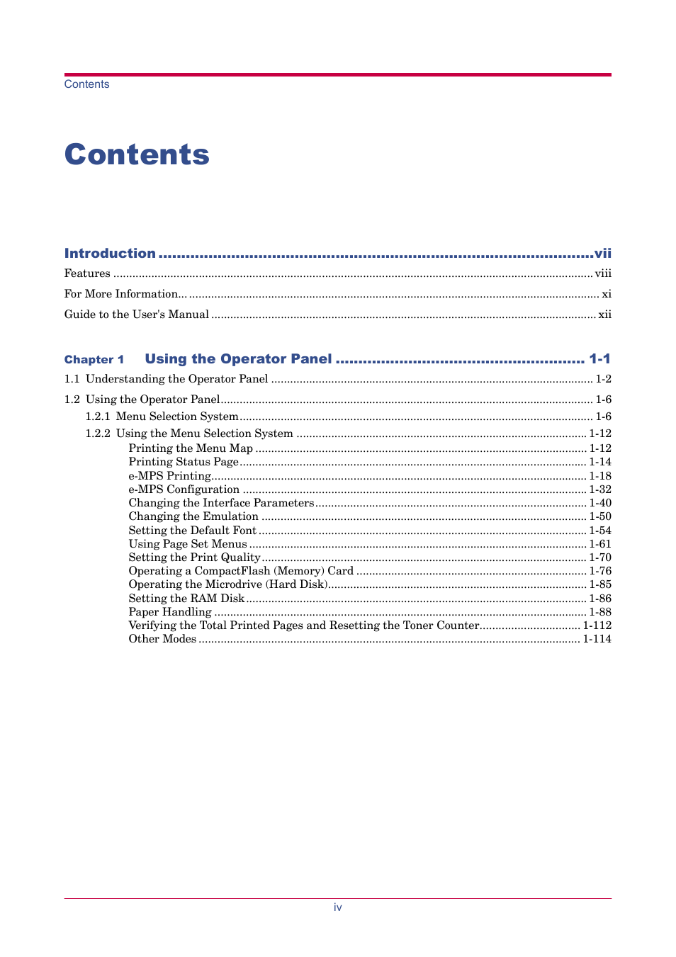 TA Triumph-Adler LP 4024 User Manual | Page 6 / 282