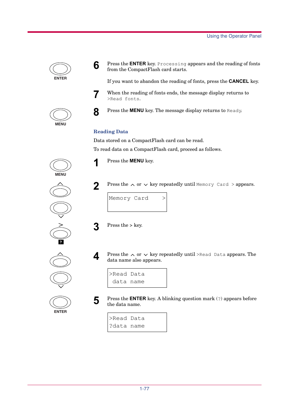Write data | TA Triumph-Adler LP 4024 User Manual | Page 92 / 282