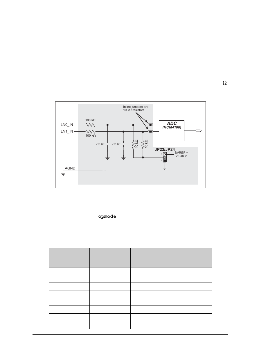 B.4.3 analog features (rcm4000 only), B.4.3.1 a/d converter inputs | Digi RCM4000 User Manual | Page 106 / 124