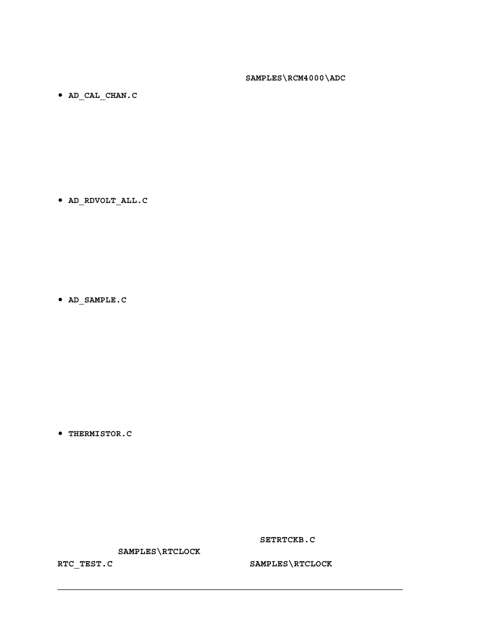 3 a/d converter inputs (rcm4000 only), 4 real-time clock | Digi RCM4000 User Manual | Page 28 / 124