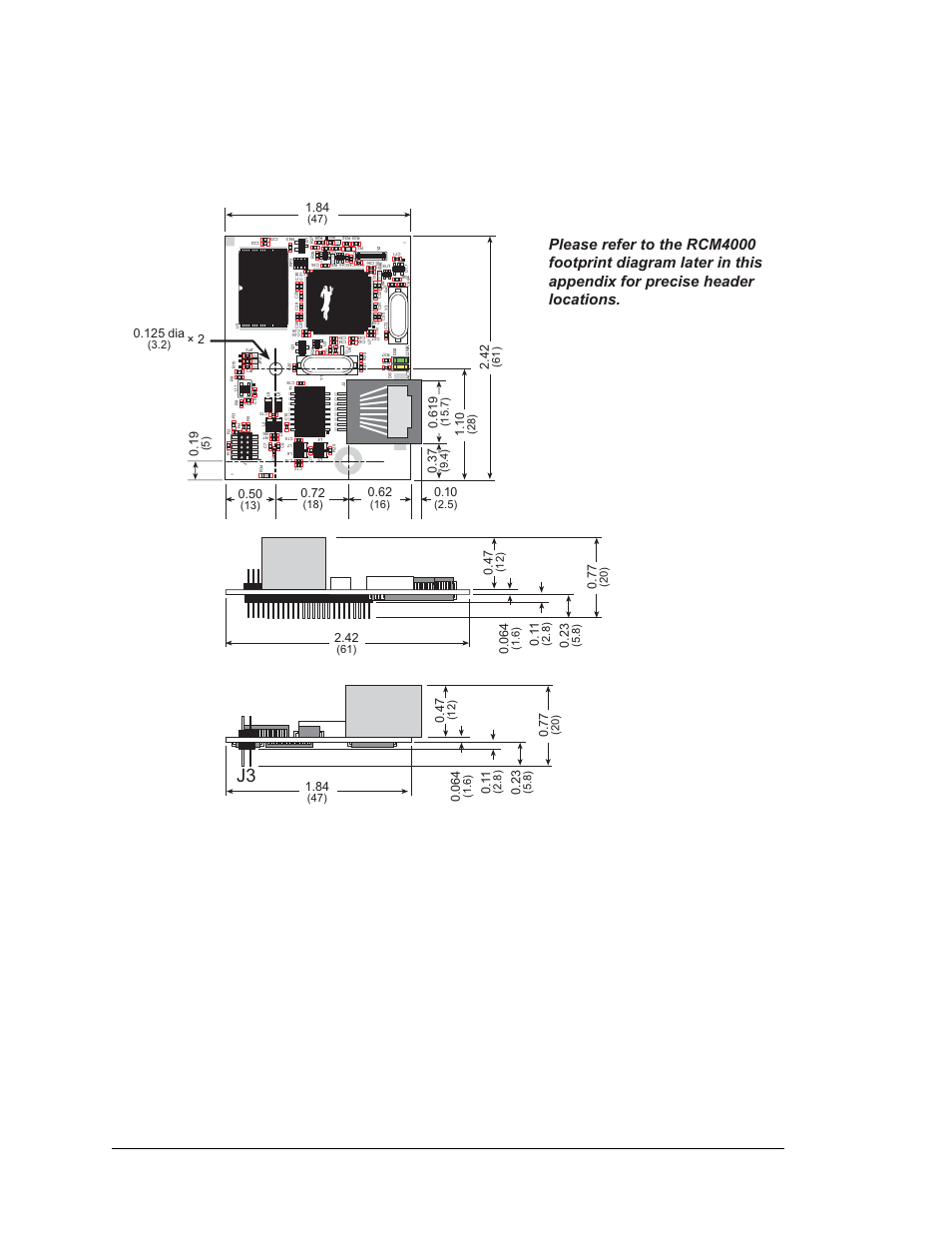 A.1 electrical and mechanical characteristics | Digi RCM4000 User Manual | Page 84 / 124