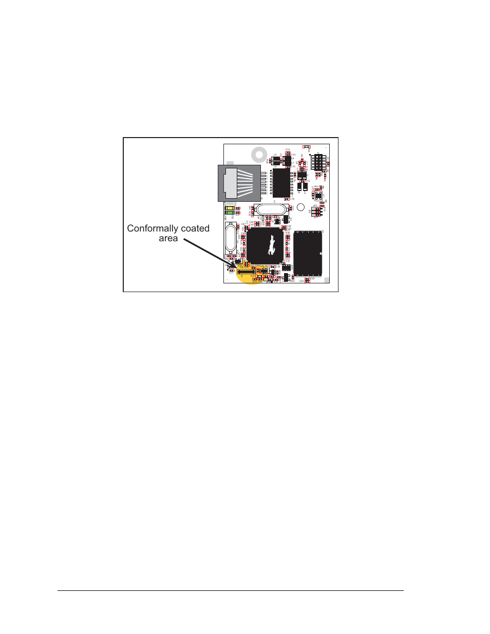 A.5 conformal coating, Conformally coated area | Digi RCM4000 User Manual | Page 94 / 124