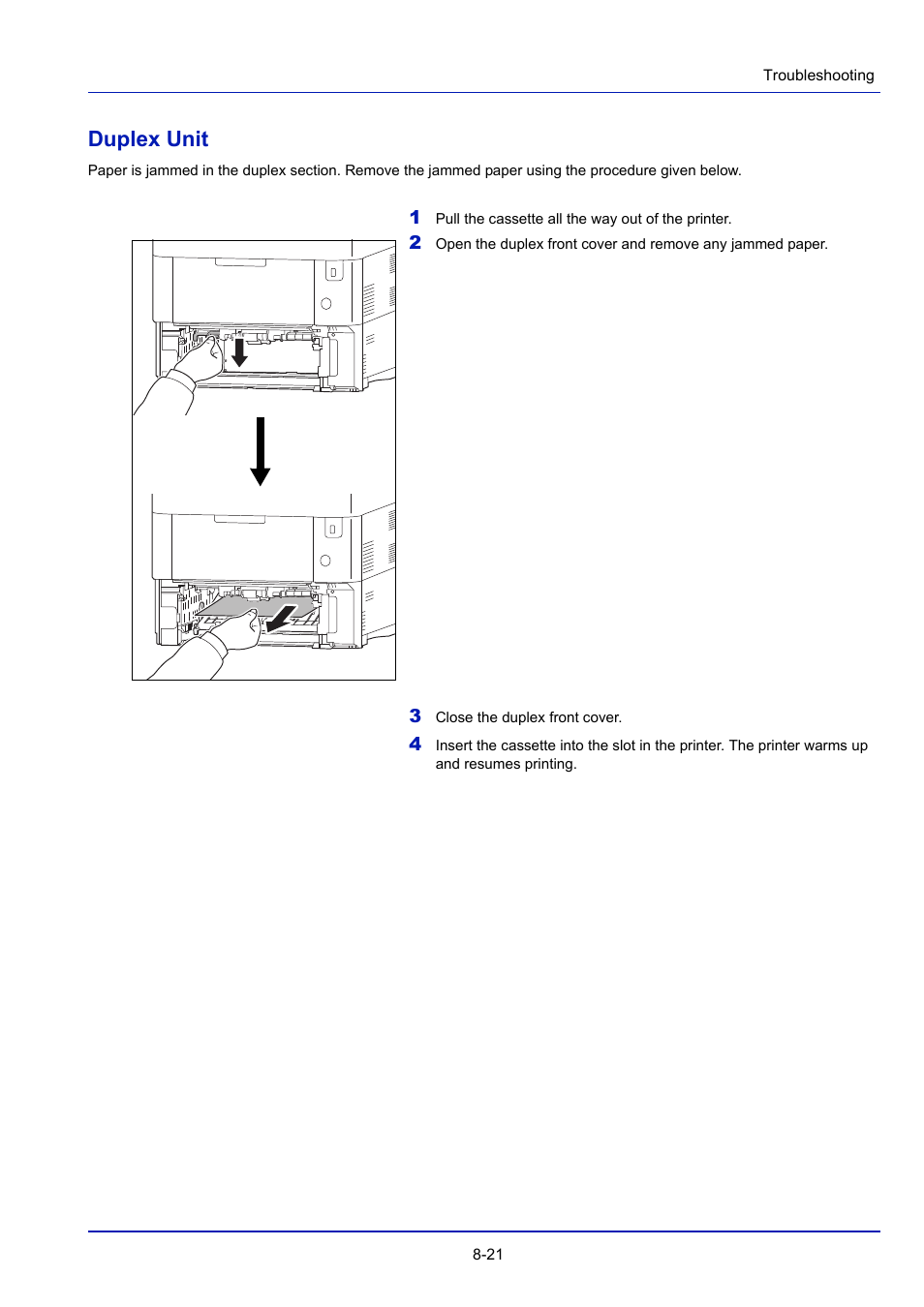 Duplex unit | TA Triumph-Adler P-4030D User Manual | Page 269 / 312