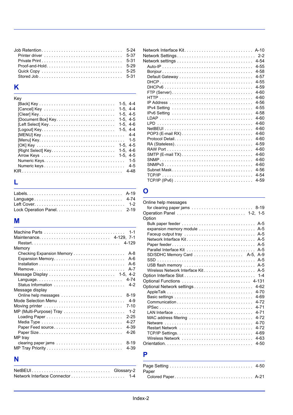 TA Triumph-Adler P-4030D User Manual | Page 308 / 312