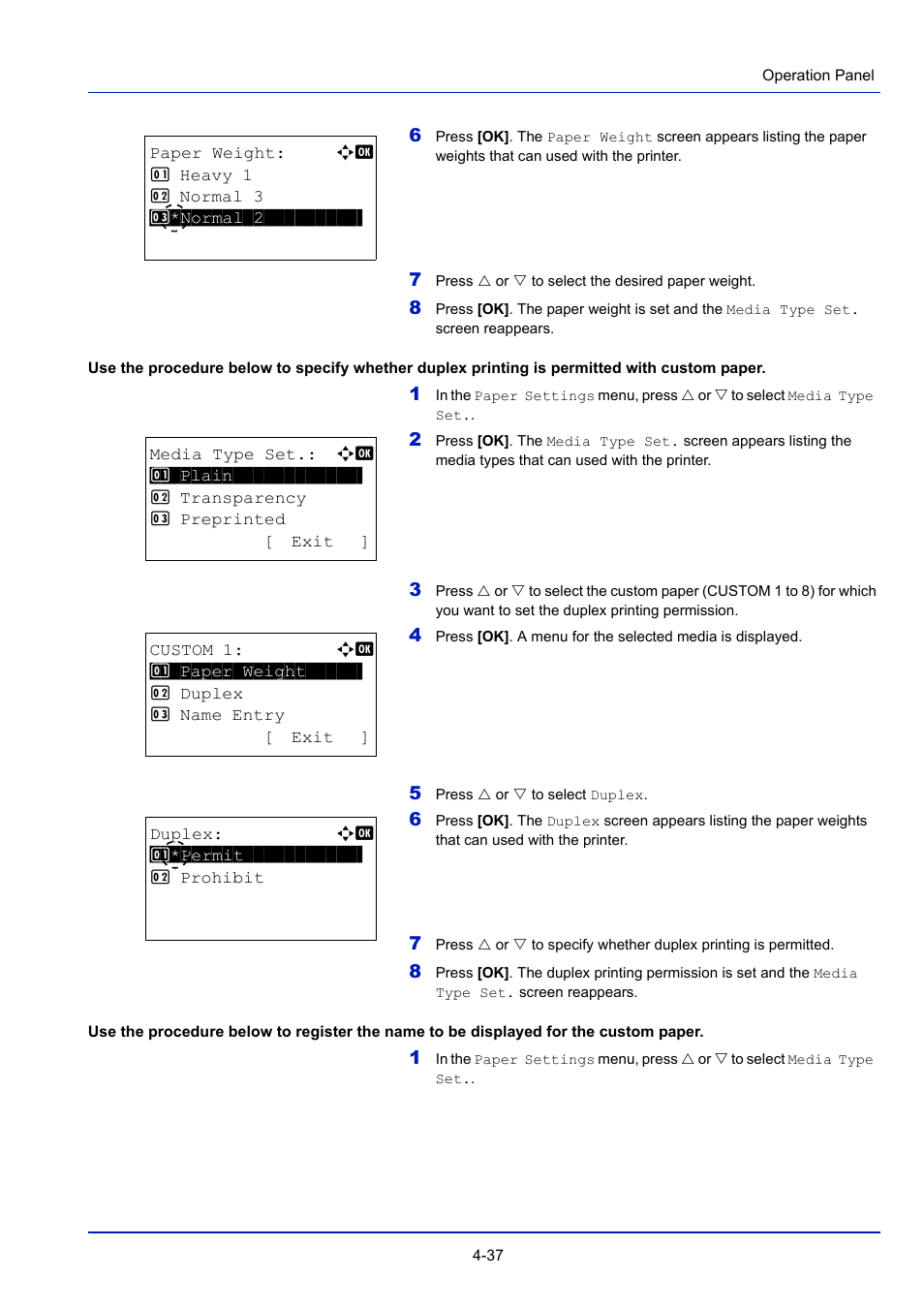 TA Triumph-Adler P-4030D User Manual | Page 97 / 312