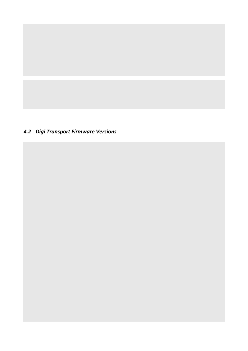 Digi transport firmware versions, 2 digi transport firmware versions | Digi APPLICATION NOTE 34 User Manual | Page 12 / 13
