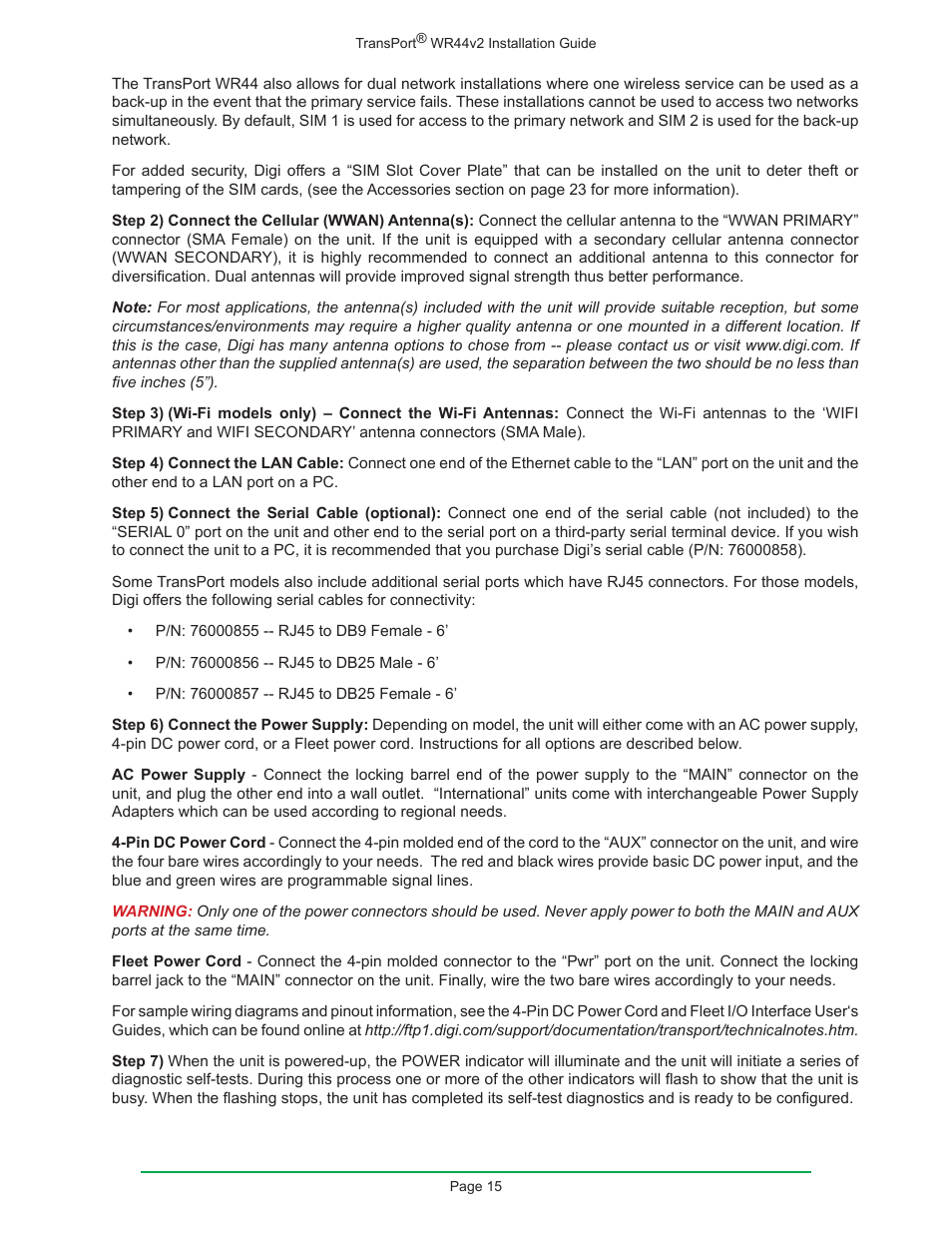 Digi W R 4 4 V 2 User Manual | Page 15 / 27