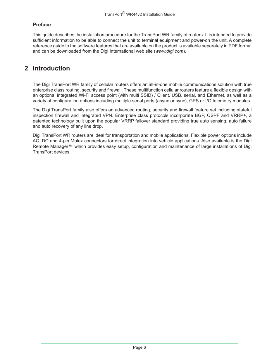 2 introduction | Digi W R 4 4 V 2 User Manual | Page 6 / 27