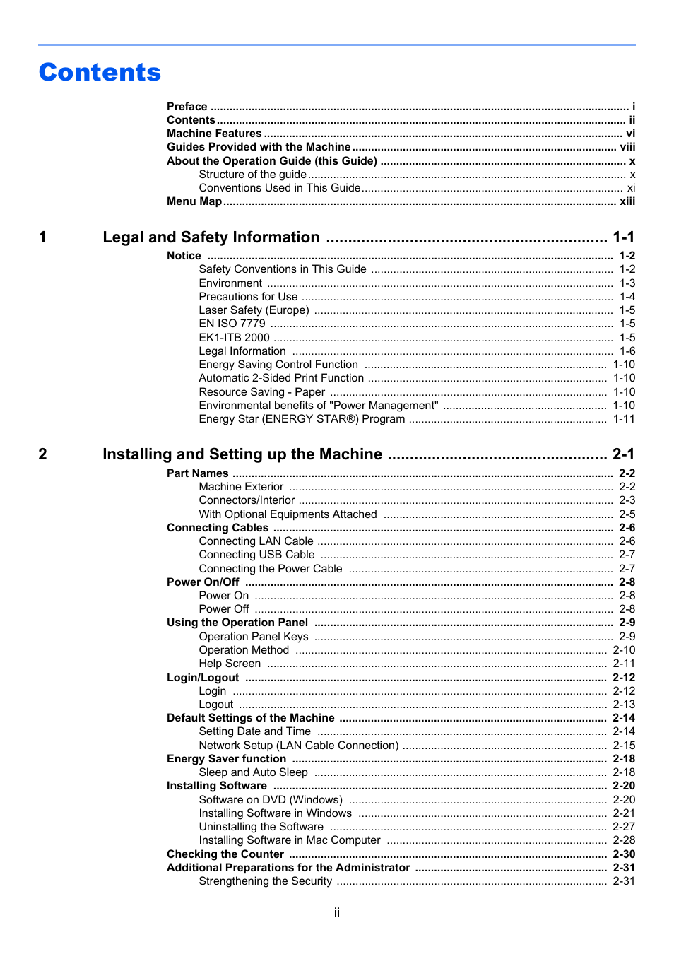 TA Triumph-Adler P-C3560DN User Manual | Page 3 / 257
