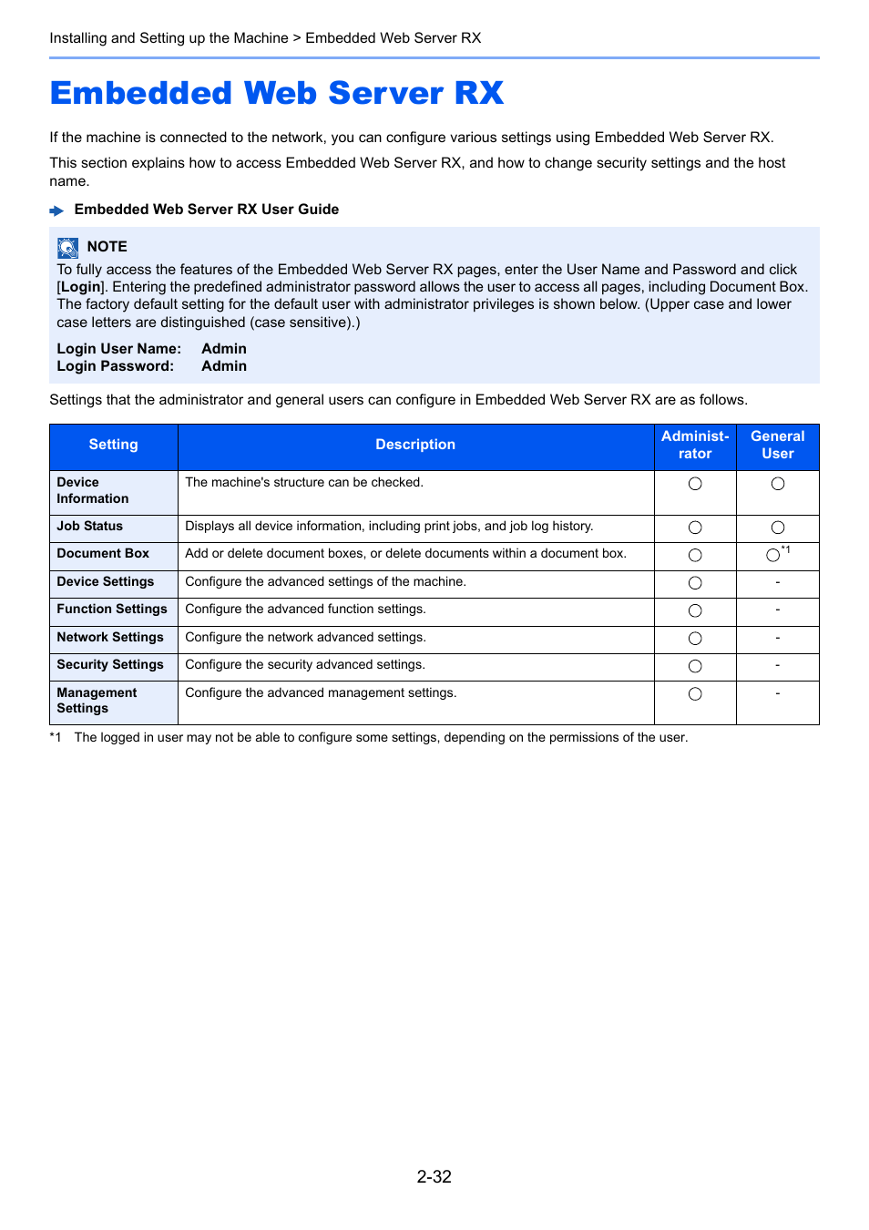 Embedded web server rx, Embedded web server rx -32 | TA Triumph-Adler P-C3560DN User Manual | Page 61 / 257