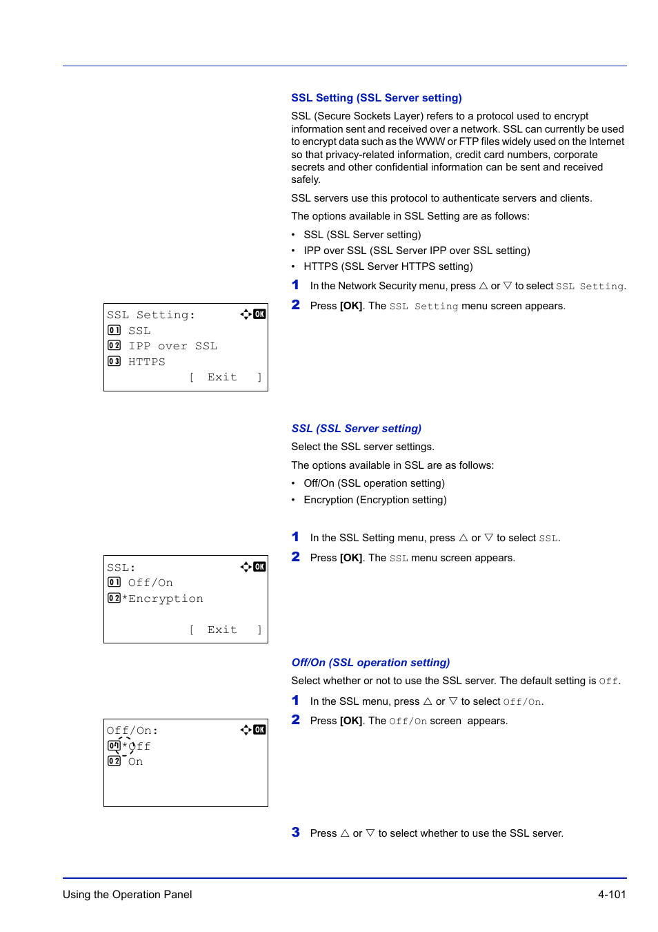 Ssl setting (ssl server setting) | TA Triumph-Adler P-C3570DN User Manual | Page 174 / 255