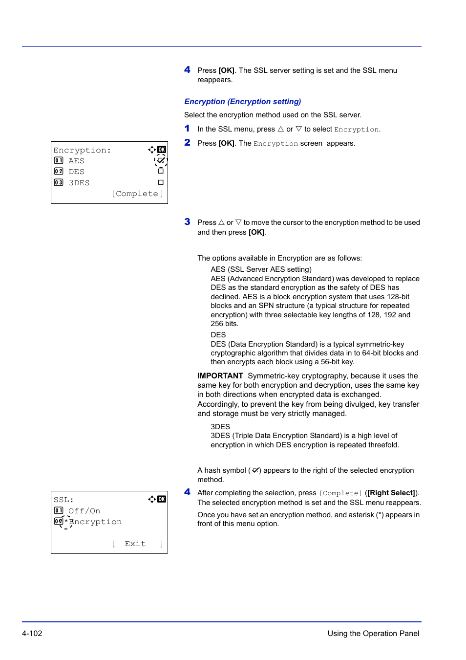 Encryption (encryption setting) | TA Triumph-Adler P-C3570DN User Manual | Page 175 / 255