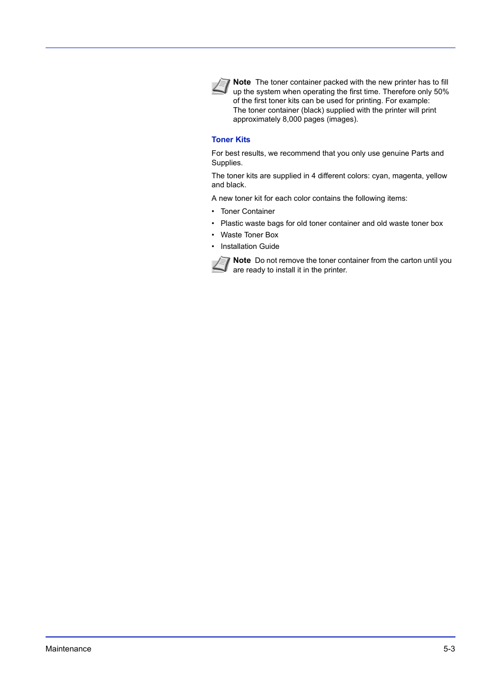 Toner kits | TA Triumph-Adler P-C3570DN User Manual | Page 208 / 255