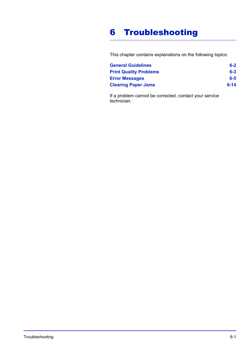 6 troubleshooting, Troubleshooting, Chapter 6 - troubleshooting | TA Triumph-Adler P-C3570DN User Manual | Page 216 / 255